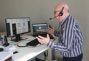 Dirk Bechmann im virtuellen Außendienst Dirk Bechmann im virtuellen Außendienst