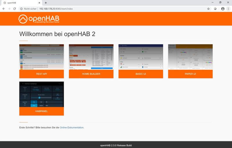OpenHAB_Startseite
