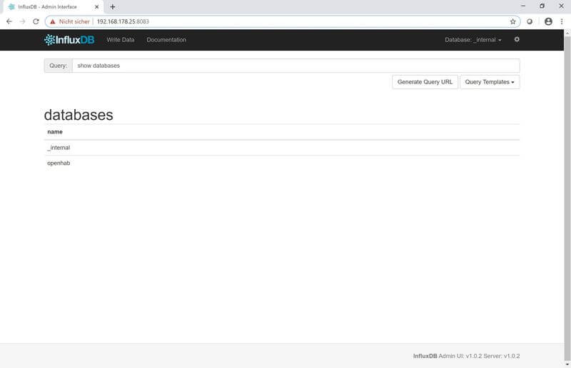 InfluxDb_admin