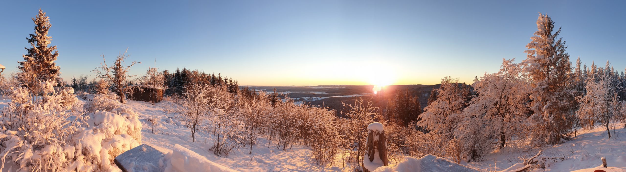 Winter landscape around Ilmenau