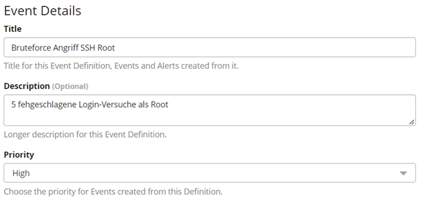 Graylog-Event Details